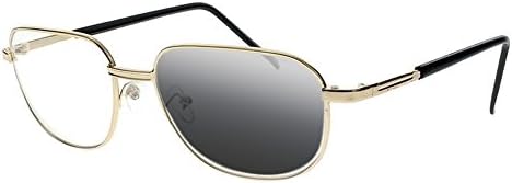 Метал Злато Авиаторски Преходни Фотохромичните Очила За Четене UV400 Слънчеви Ридеры