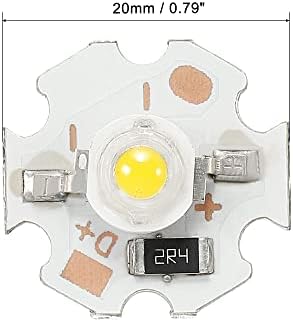 MECCANIXITY COB Led Чип-Топка 3 W 280лм 3000-3200 До 20 мм 5 vdc Энергосберегающая Лампа за Смяна на Светлина Топло Бяло 5 бр.