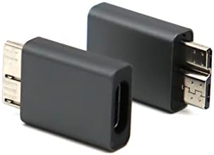 LOKEKE USB 3.1 Type C до Micro-B USB 3.0 Адаптер, USB 3.1 C Женски USB 3.0 Micro-B Мъжки Адаптер Конвертор за Твърдия диск, Лаптоп, Телефон с Камера
