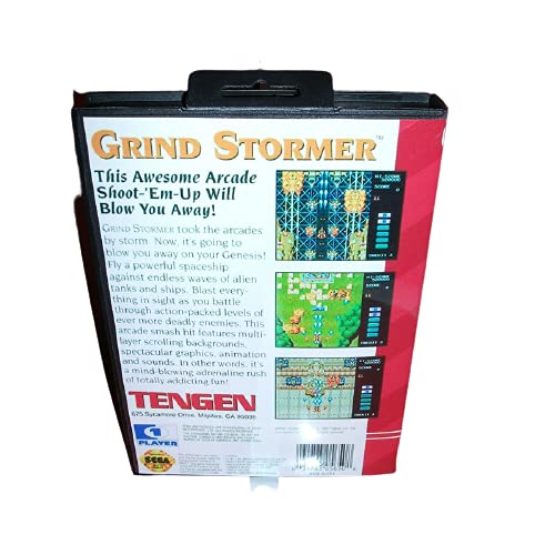 Калъф Aditi Grind Stormer за САЩ с кутия и ръководството За игралната конзола Sega Megadrive Genesis 16 bit MD Card (Японски калъф)