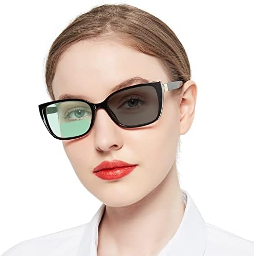 Дамски Фотохромичните Бифокални Очила за четене OCCI CHIARI Transition, Квадратни Прозрачни Слънчеви Очила с защита от Uv