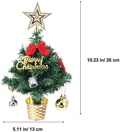 ABOOFAN 2 Опаковки 10-инчов Настолен Мини-Коледа Интериор Коледна Украса Комплект Мини-Коледа Топка на Коледна Елха За Дома