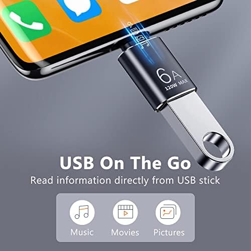Адаптер CREFORKIAL C USB към USB 10 Gbit/s, 3 пакета, адаптер Type C до USB 3.1, Поддръжка за бърза синхронизация на данните (OTG) и бързо зареждане, конвертор USB C между мъжете и USB-жени за MacBook Pro, iPad и други