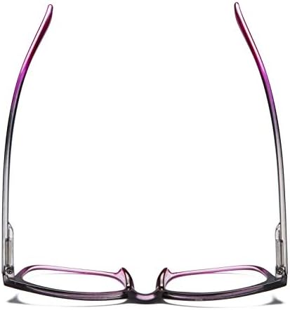 Дамски очила за четене BLUELESS - Модни Дамски Ридеры (Черно / лилаво, 0.00)