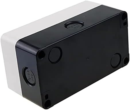 SVAPO Бутон превключвател Кутия с Ръчно управление бутон за самостоятелно Водоустойчива Кутия Промишлен Електрически прекъсвач за Аварийно спиране (Цвят: 1 дупка Кръгло зелено)
