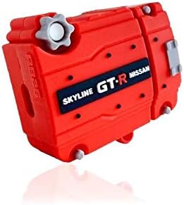 JDMTuning Skyline GTR RB26 Силиконов калъф за двигателя на Apple Airpods за защита на Интересите за безжично зареждане 1-во и 2-ри поколения