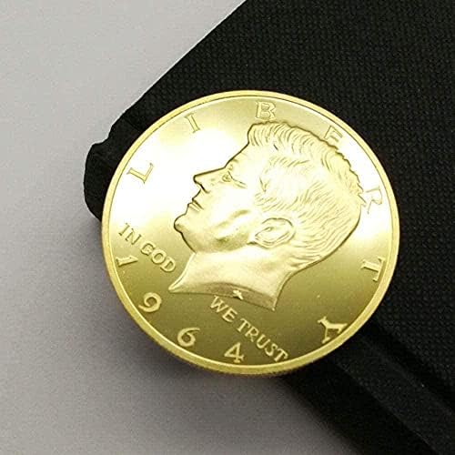 Медал на Президента на САЩ Кенеди 1964 г., Монета на Свобода с Националната Емблема на САЩ Белоглав Орел Айде Златна Копие за Домашния интериор на Офис