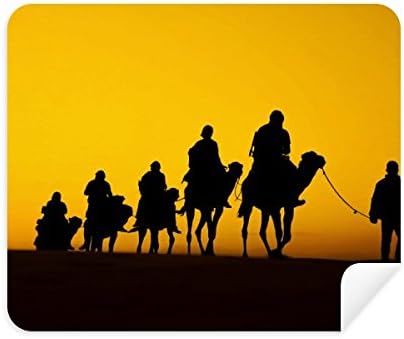 Скица Пътуване Към Залеза Път на Коприната Камила в Пустинята Плат За Почистване на Екрана за Пречистване на 2 елемента Замшевой Тъкан