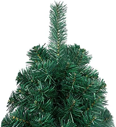 Изкуствена Други големи Елхи, Коледно Дърво на верандата, Коледа Интериор в Провинциален стил, Коледа със собствените си ръце, Полукръг, за Празнична вътрешен и Външен декор, със Стойка от Зелен PVC 70,9