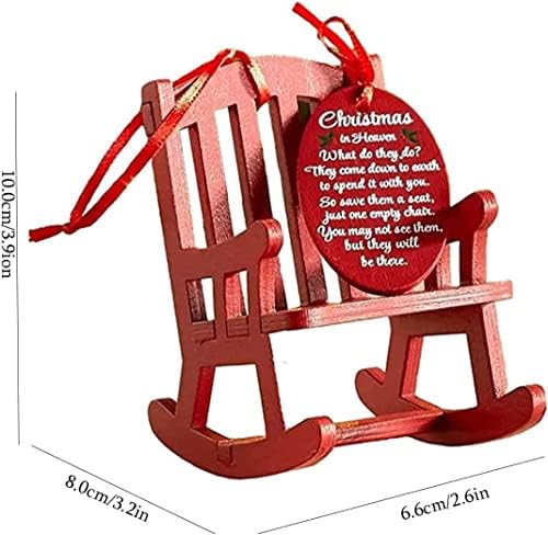 ОПИСАНИЕ Коледа е на Небето с един стол, със Смислен Биркой, Начало Декор за елхи (Цвят: 1бр)