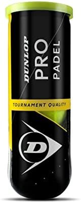 Падель Dunlop Dunlop Sports Pro, банката с 3 топки, жълт