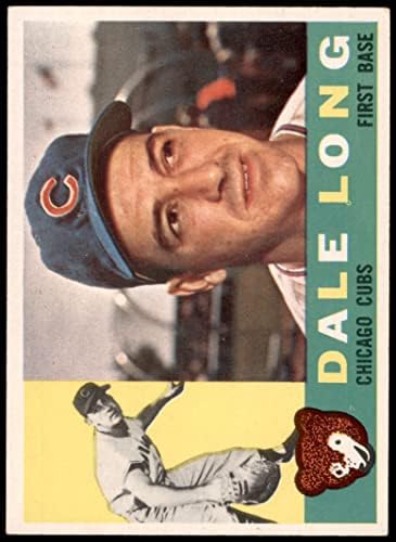 1960 Topps 375 Дейл Лонг Чикаго Къбс (Бейзболна картичка) EX/MT Cubs