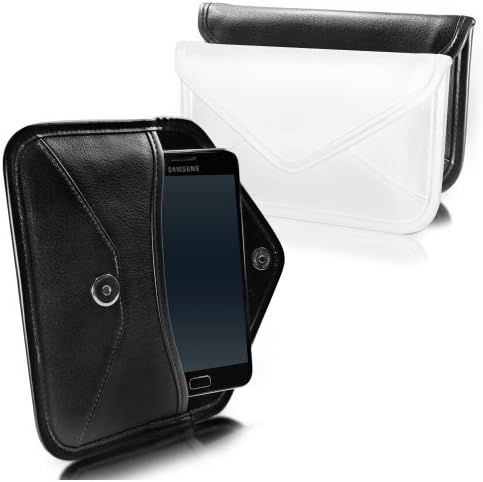 Калъф BoxWave за LG G Pro 2 (Case by BoxWave) - Луксозен Кожен калъф-месинджър, чанта-плик от изкуствена кожа за LG G Pro 2 - катранен