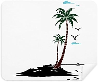 Кокосова Палма Облак Чайки Плаж, Кърпа За Почистване на Екрана за Пречистване на 2 елемента Замшевой Тъкан
