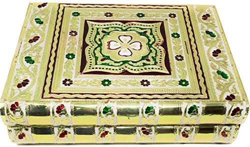 Традиционната Ковчег за бижута Минакари ръчно изработени | Косметичка от Indian Collectible