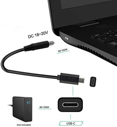 входен кабел chenyang CY DC 4.5 mm x 3,0 мм за Type C USB-C за лаптоп (4,5 мм x 3,0 мм синьо за USB-c)
