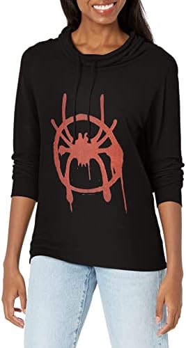 Петото Слънце Marvel Universe Майлс Symbol Женски Пуловер с Качулка и дълъг Ръкав