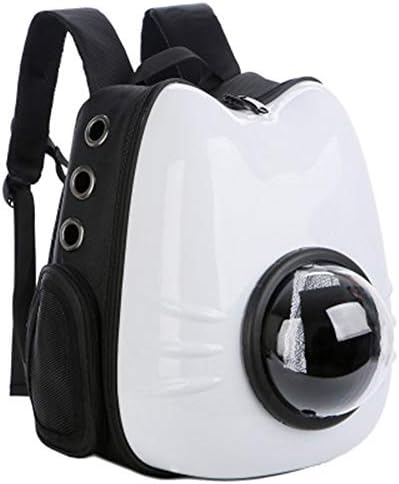 Teerwere Чанта за пренасяне на домашни любимци, Лаптоп Раница, чанта за пренасяне на домашни любимци, е подходящ за малки и средни кучета и котки (Цвят: бял, размер: 32x40x26 см)