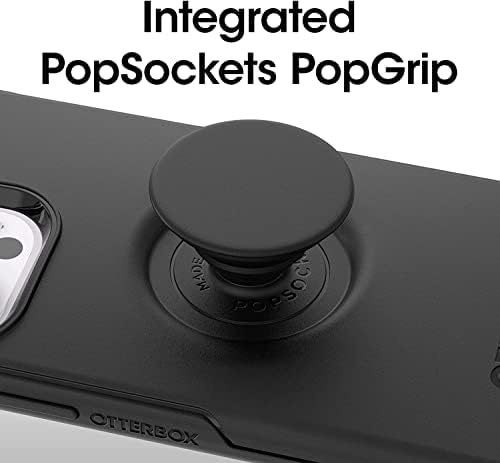 Тънък калъф OtterBox + Pop Symmetry Series за iPhone 14 PRO (САМО) с PopSockets PopGrip - В търговията на дребно опаковка - Черна
