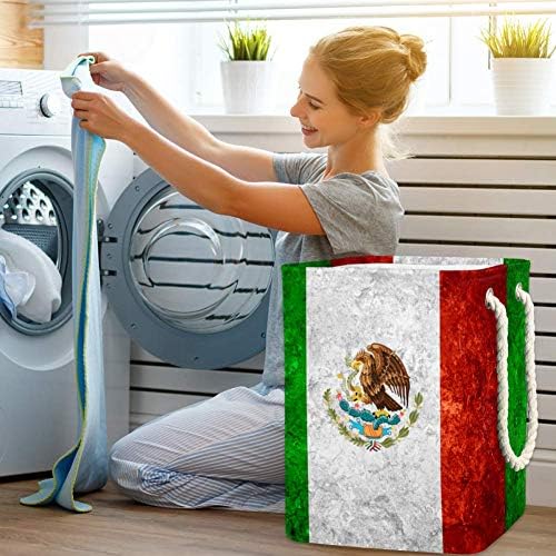 Мексикански Банер TIZORAX Флаг На Винтажной плат Оксфорд Сгъваема Кошница За Дрехи Кофа За прах Кошница За Съхранение