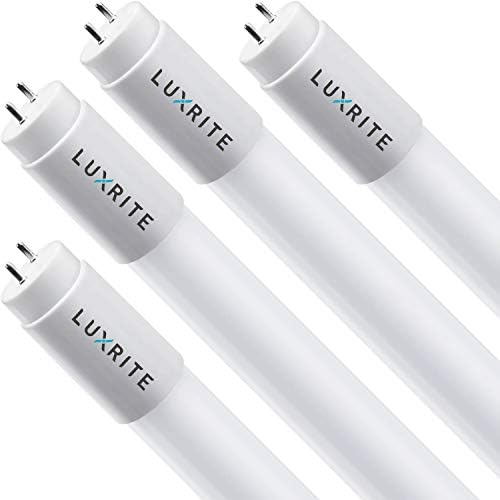 Led лампа LUXRITE 4FT Т8, която е съвместима с баласт и поддръжка байпас, 13 W = 32 W, мек бял цвят 3000 До, задвижвани от един или двама източници, щепсела и да играе, подмяна на флуоресцентна лампа F32T8, предназначена