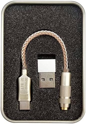 3,5-мм аудио усилвател за слушалки Froggen 384 khz/32 bit PCM, ръчен висококачествен USB DAC-C/усилвател за слушалки, мобилен студиен звук Android, iOS и PC. Аудио от USB-C до 3,5 мм