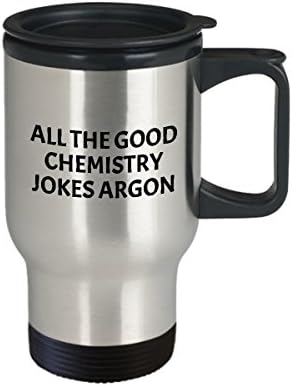Забавна Чаша за пътуване в химията - Идея за подарък на учител по химия - Подарък за химик - Химични вицове Аргон